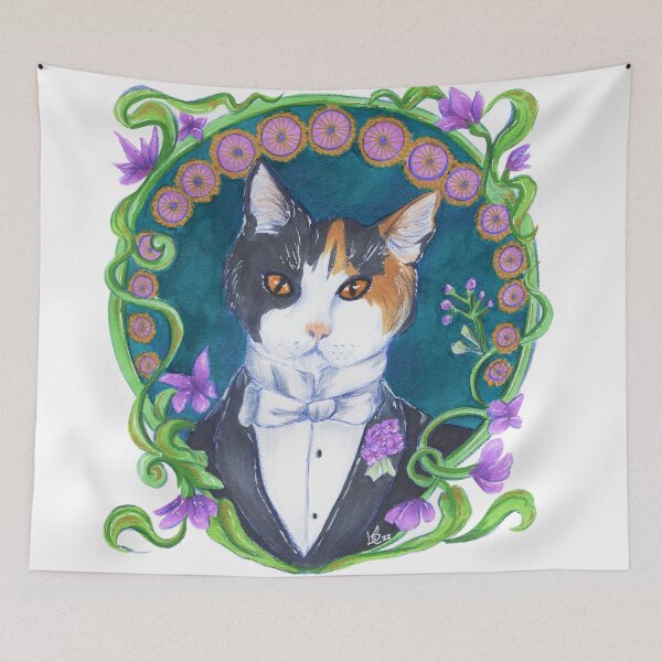 Item preview, Gentleman cat portrait  designed and sold by Oniroiatlier.