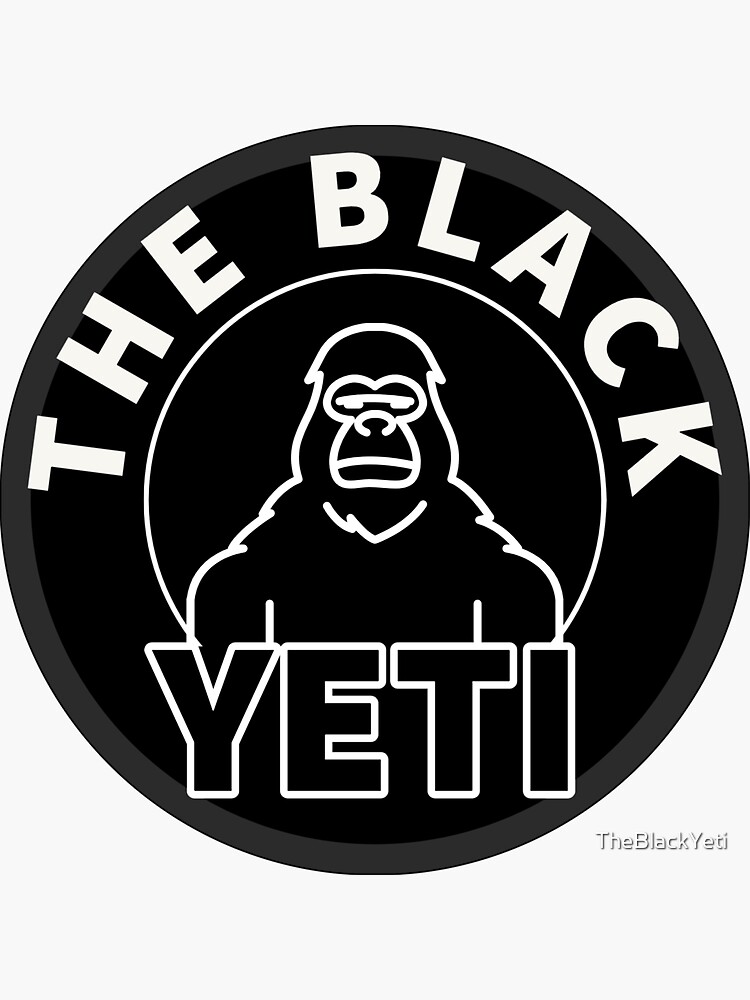 Yeti Tumbler Black Sticker for Sale by elainastevers7