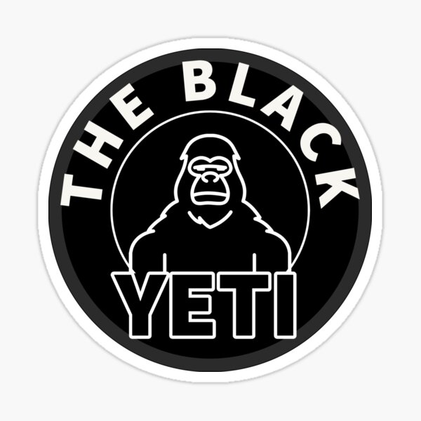 Yeti Tumbler Black Sticker for Sale by elainastevers7