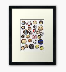 Horror Characters Framed Print