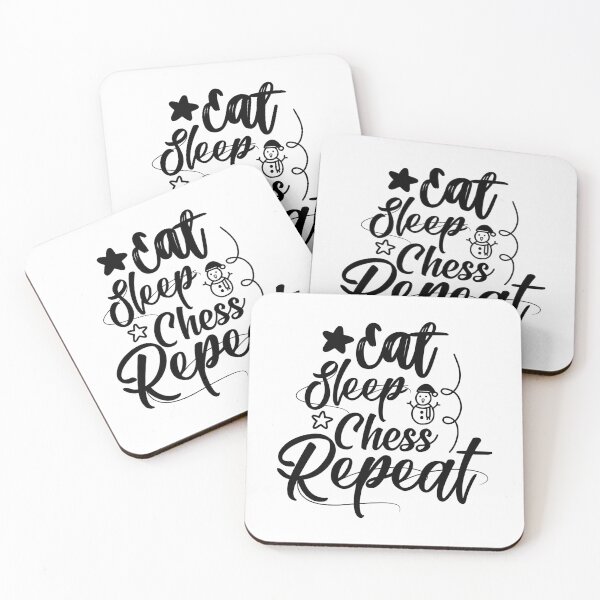 Item preview, eat sleep chess repeat designed and sold by JaMatt1983.