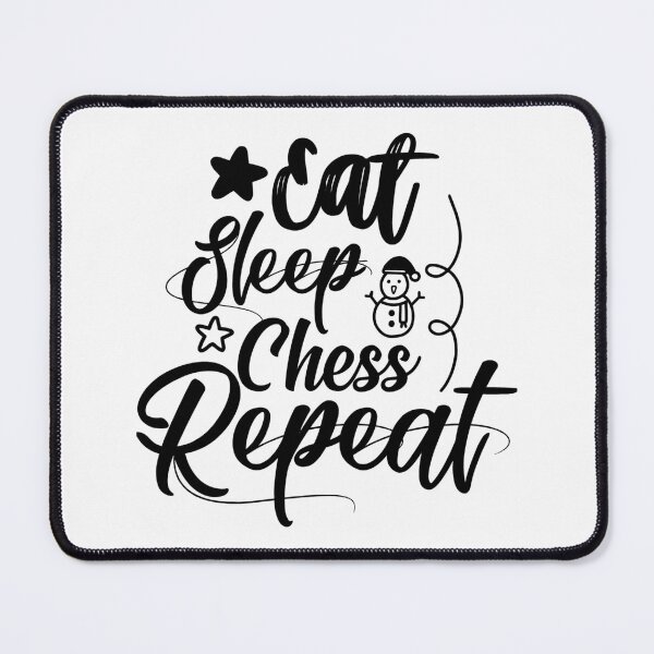 Item preview, eat sleep chess repeat designed and sold by JaMatt1983.