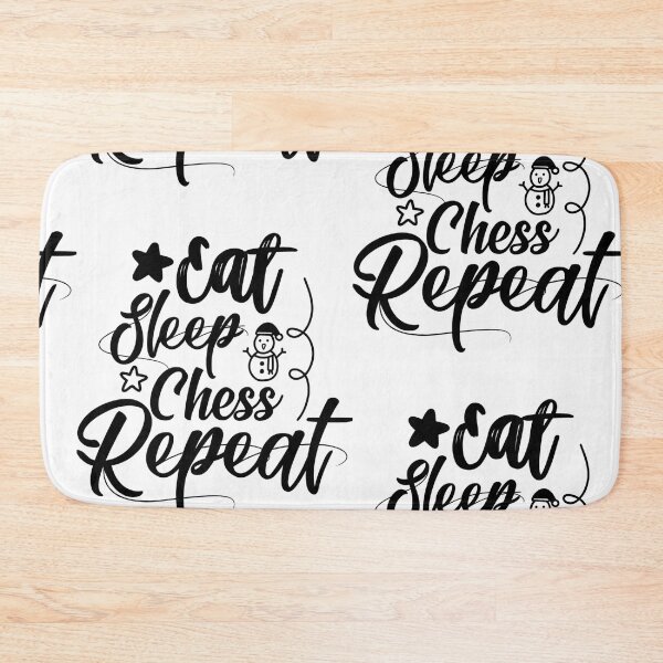 Item preview, eat sleep chess repeat designed and sold by JaMatt1983.