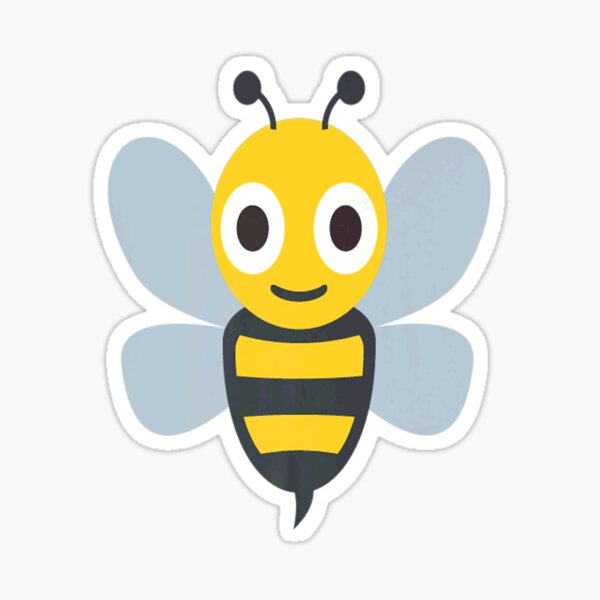 Bee Emoji Sticker By Kathrinesandnes Redbubble