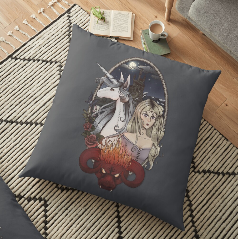 The Last Unicorn Floor Pillow