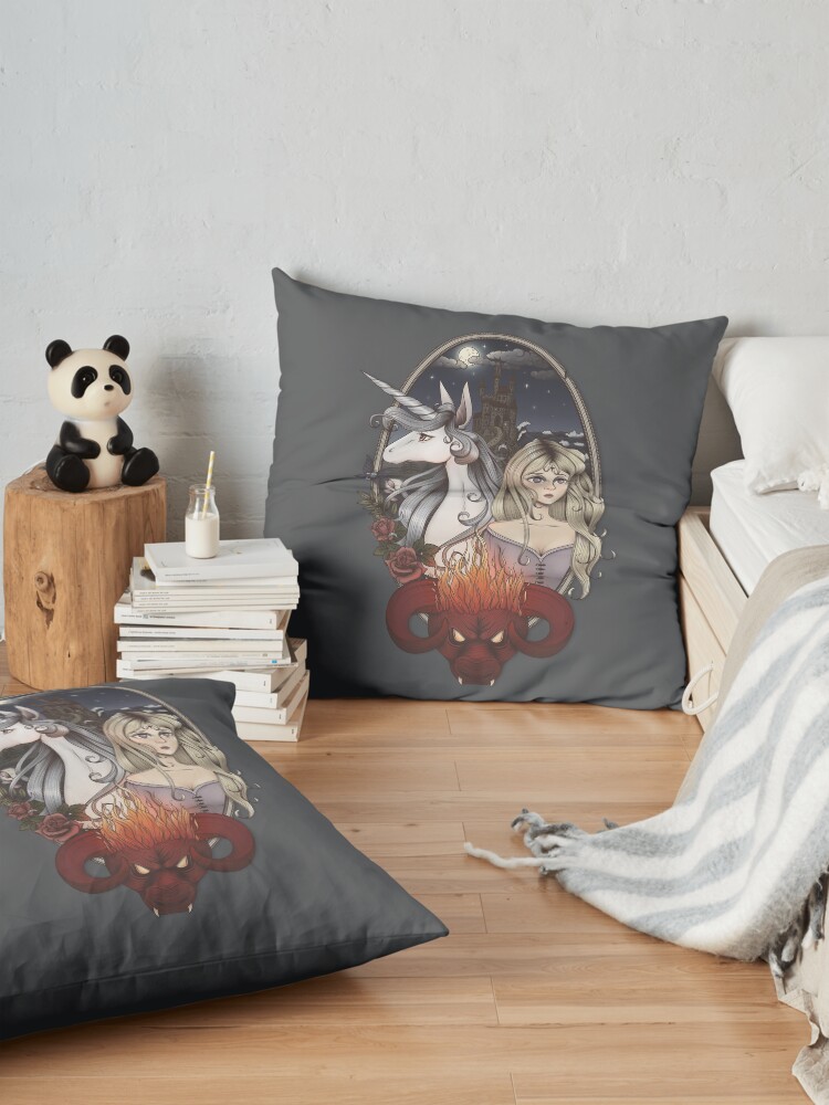 Alternate view of The Last Unicorn Floor Pillow