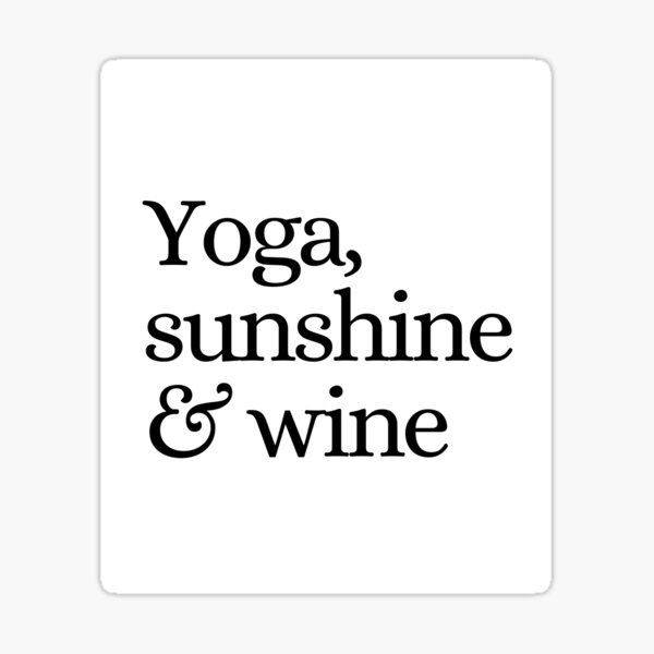 Sticker Hello Sunshine Yoga 3 Round – dunworkin