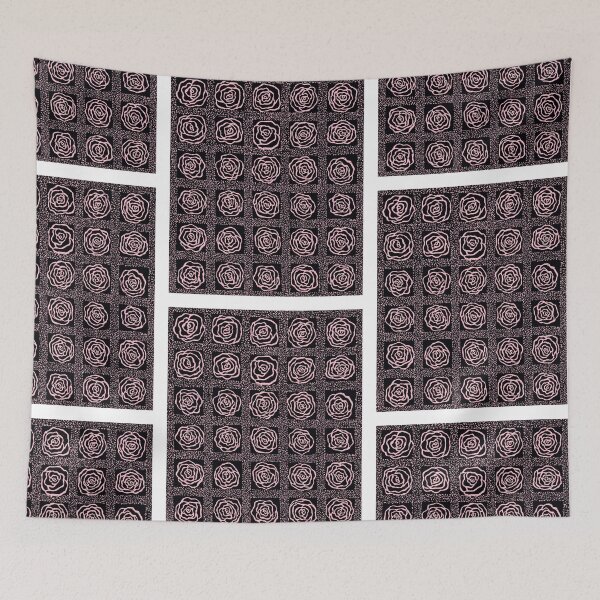 Item preview, All the Roses Doodle Pattern designed and sold by MazerolleArt.