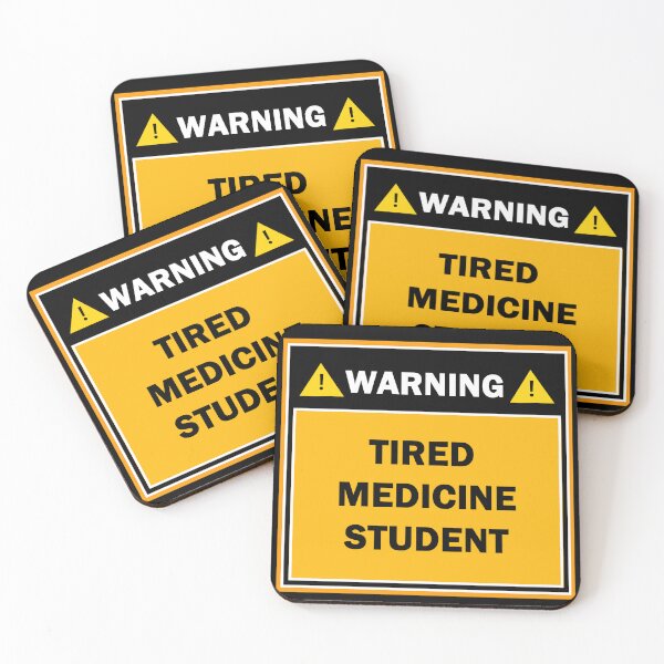 Item preview, Warning tired medicine student designed and sold by mejtstupor.