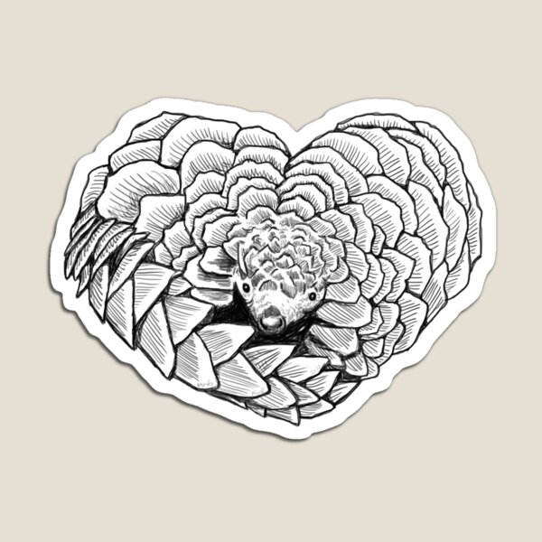 Pangolin Love Magnet