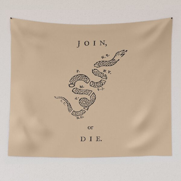 Item preview, Join or Die - Vintage Black V01 designed and sold by Lidra Zehcnas.