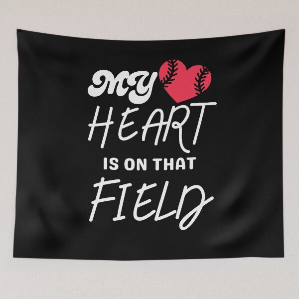Item preview, My Heart is on That Field Softball Baseball designed and sold by Yalisso.