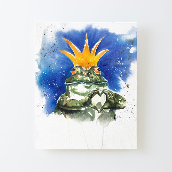 Frog Prince Canvas Mounted Print