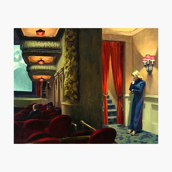 High Res Edward Hopper New York Movie 1939 Photographic Print