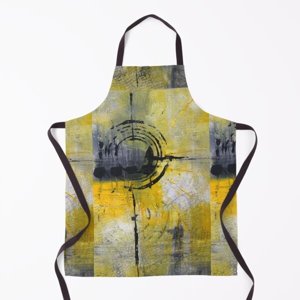 Item preview, Modern Black and Yellow Abstract Painting designed and sold by NancyMerkle.