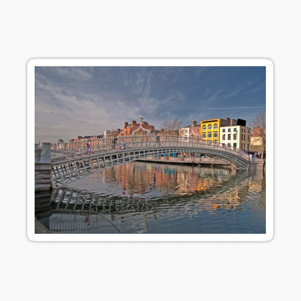 Item preview, Dublin City Landmark, Ha'penny Bridge, Ireland designed and sold by Nollaig Ó Mórdha  Up The Banner Photography.