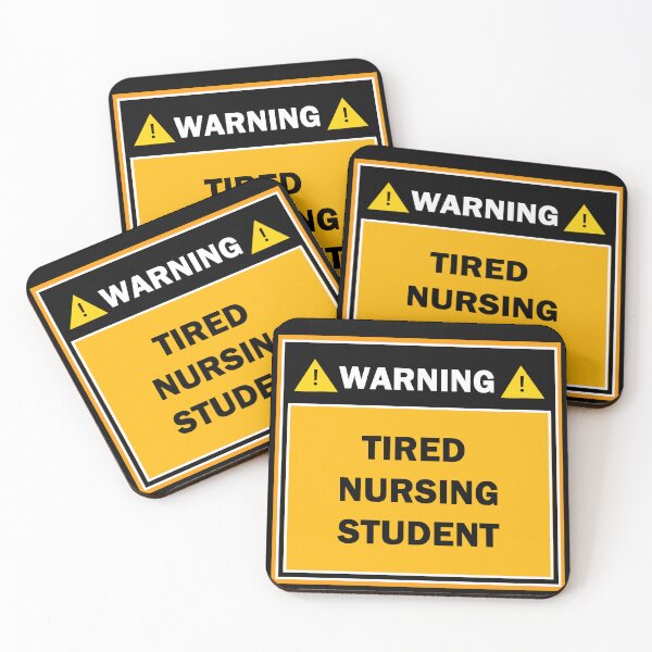 Item preview, Warning tired nursing student designed and sold by mejtstupor.