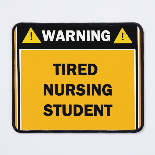 Item preview, Warning tired nursing student designed and sold by mejtstupor.