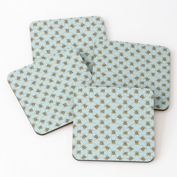 Item preview, bees blue background designed and sold by Proud Pro Gifts.