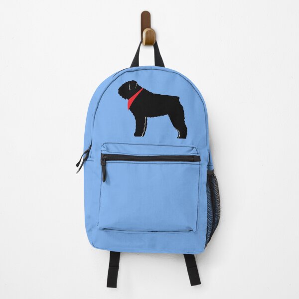 Item preview, Bouvier De Flanders Dog, Bouv with Bandana on blue designed and sold by blackdogshop.