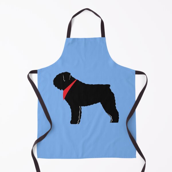 Item preview, Bouvier De Flanders Dog, Bouv with Bandana on blue designed and sold by blackdogshop.