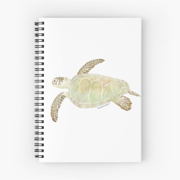 Item preview, Hawksbill Sea Turtle - Tortuga Carey - Watercolor designed and sold by solcaribearts.