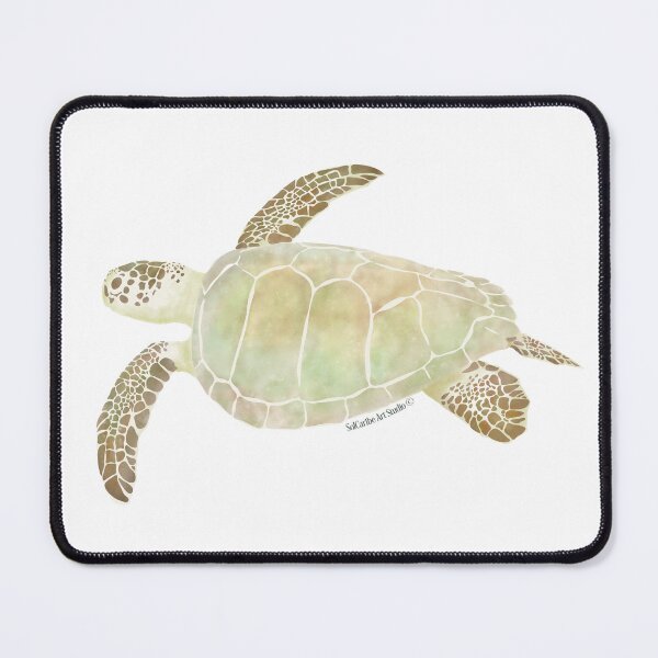 Item preview, Hawksbill Sea Turtle - Tortuga Carey - Watercolor designed and sold by solcaribearts.