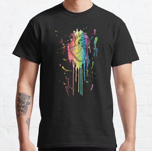 Rainbow Heart T-Shirts for Sale