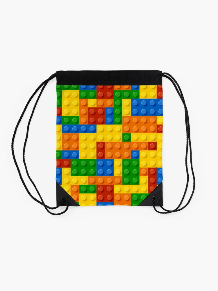 Alternate view of Building Blocks Construction Brick Drawstring Bag