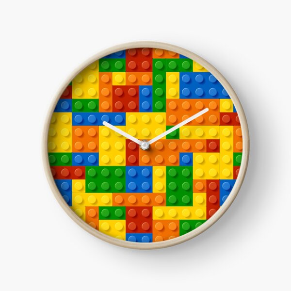 Building Construction Brick " Clock for Sale by DV-LTD Redbubble