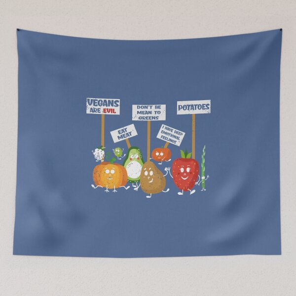 Item preview, Vegetables Cartoon Funny Vegan Vegetarian Plant Based designed and sold by raretshirtsuk.