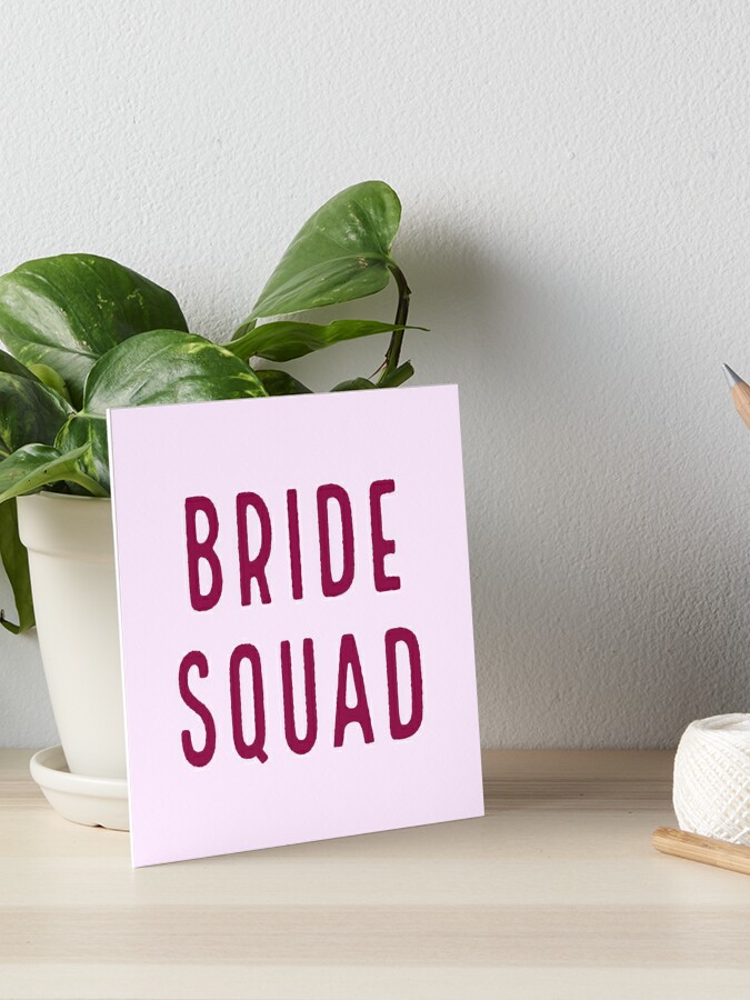 Team Bride - Pink hen party design | Art Board Print