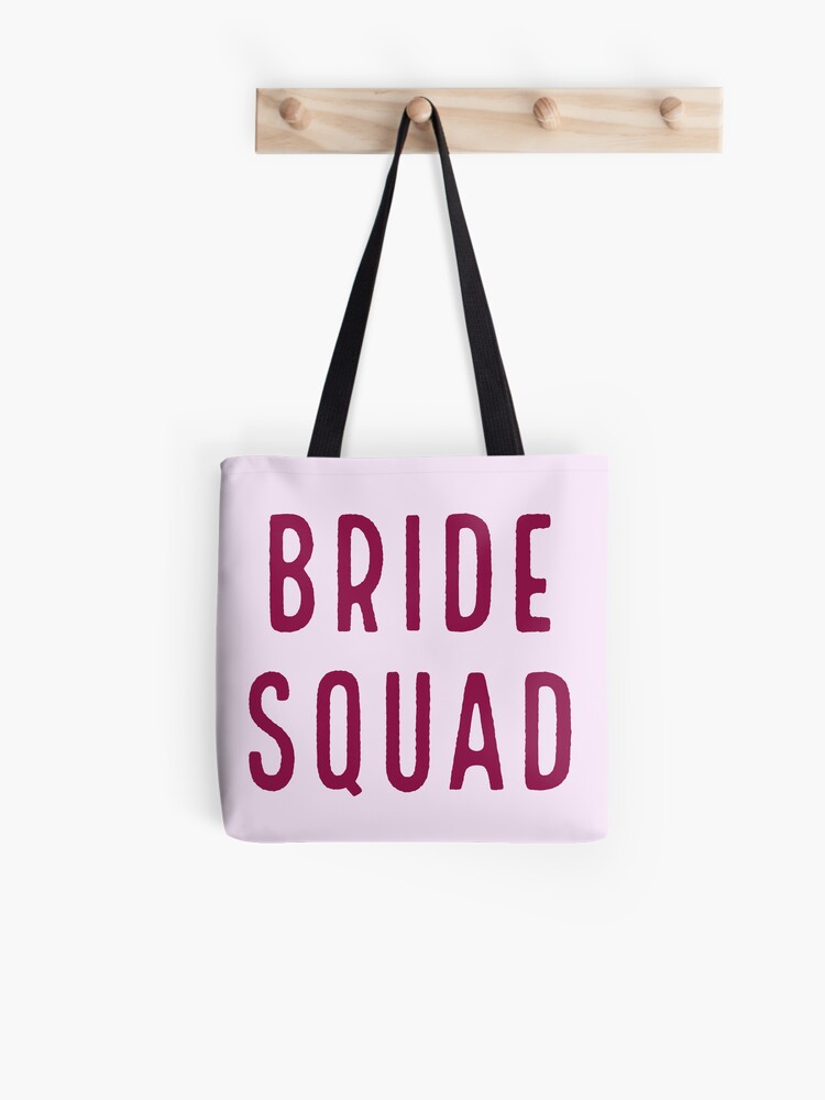 Bride Squad Tote Bag | Hen Party Accessories from Team Hen Bride Squad - Light Pink