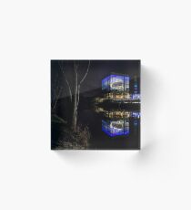 Northwich at Night 5 Acrylic Block