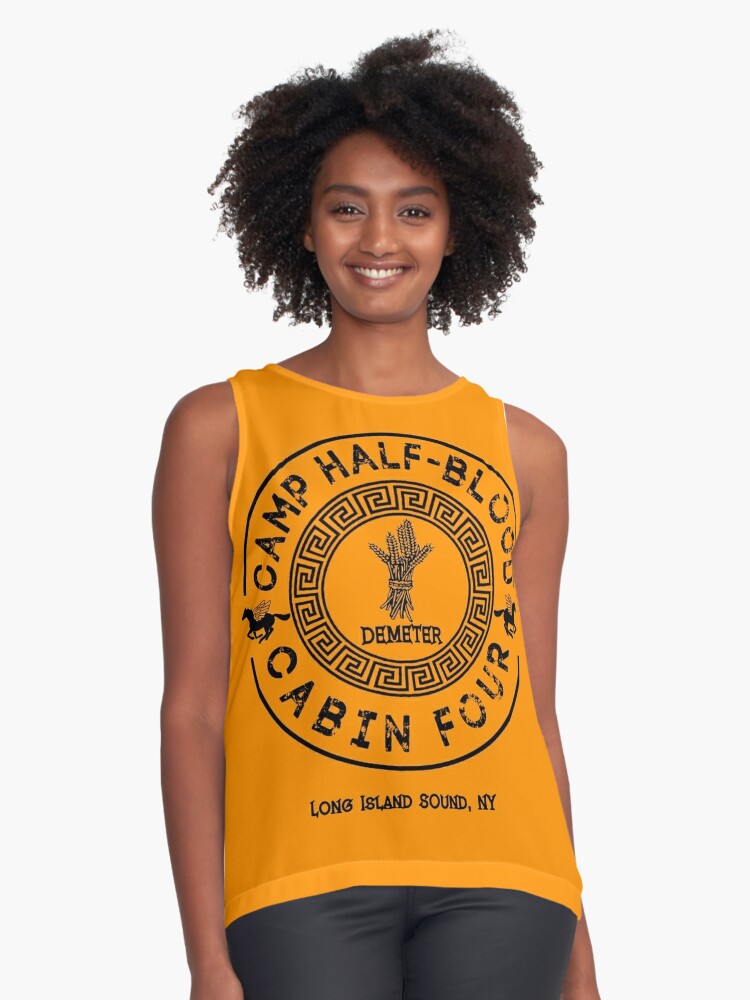 Percy Jackson Camp Half Blood Cabin Four Demeter Sleeveless