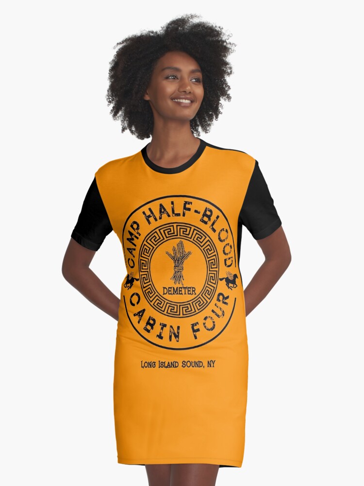 Percy Jackson Camp Half Blood Cabin Four Demeter Graphic T