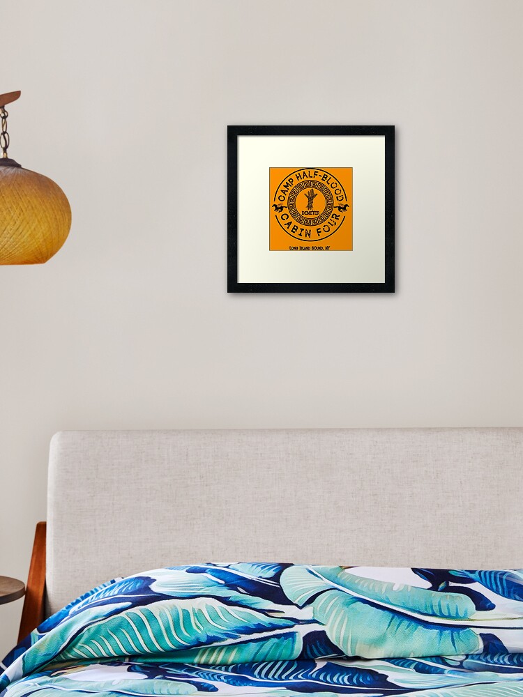 Percy Jackson Camp Half Blood Cabin Four Demeter Framed Art