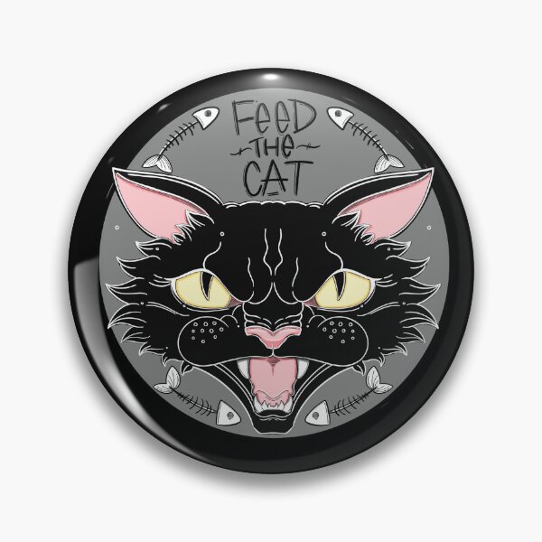 Item preview, Feed the Cat Version 2 Cartoon Cat Color designed and sold by Jaimie C..