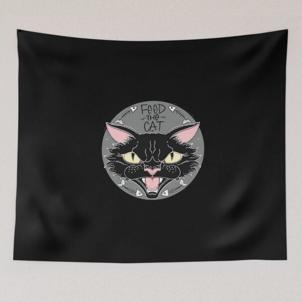 Item preview, Feed the Cat Version 2 Cartoon Cat Color designed and sold by Jaimie C..