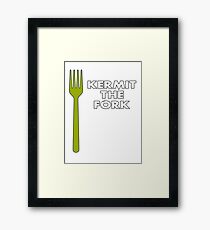 Kermit the Fork Framed Print