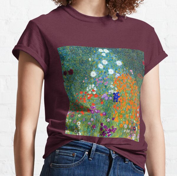 Gustav Klimt Flower Garden Classic T-Shirt