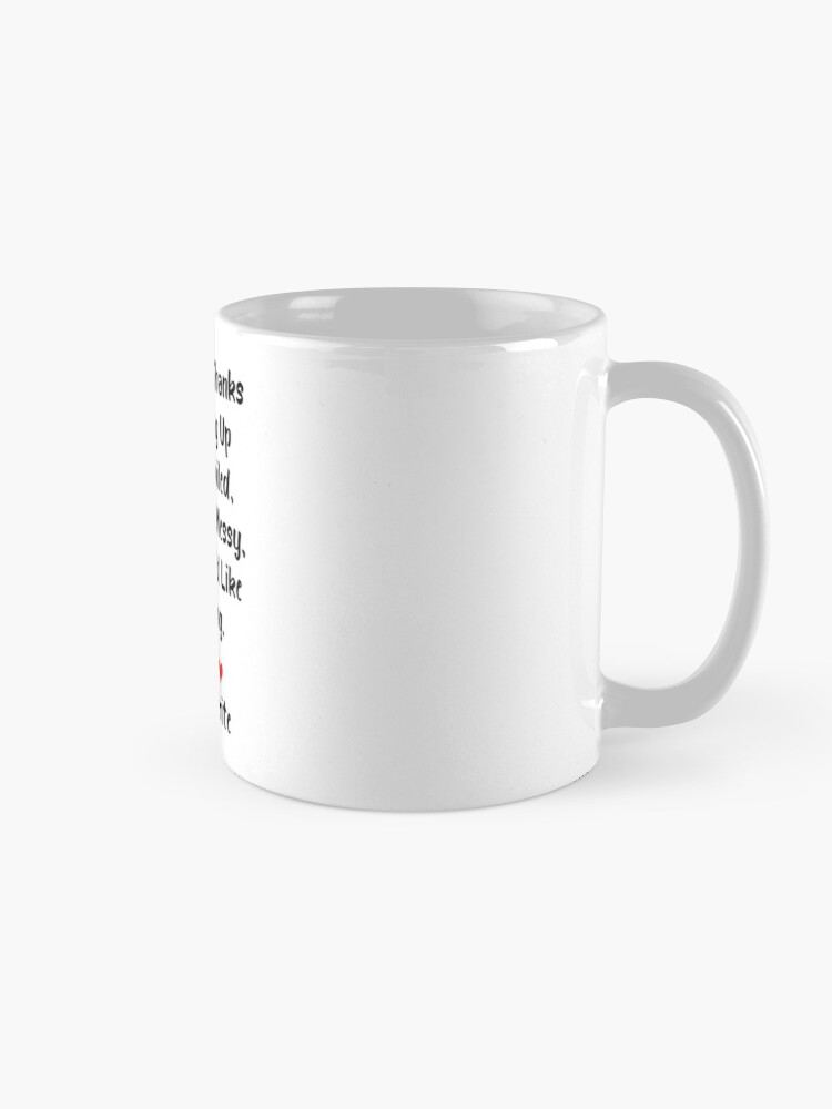 Dear Mum Thanks for Putting Up with A Spoiled Coffee Mug, Mom Mother Tea Cup, Novelty Present for Parents Mom from Daughter Son, Women Mom Gifts for