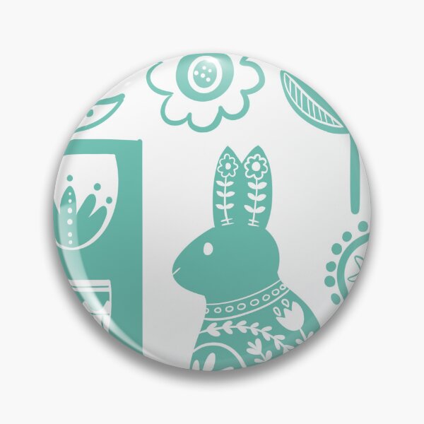 Item preview, Turquoise Ostara Bunny designed and sold by cedarandsalt.