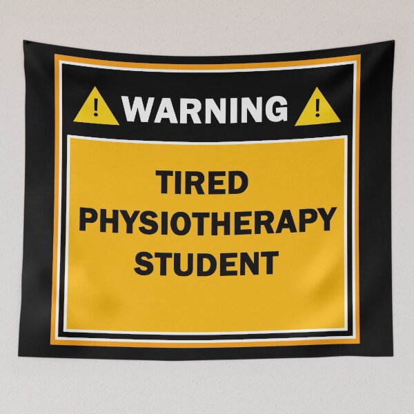 Item preview, Warning tired physiotherapy student designed and sold by mejtstupor.