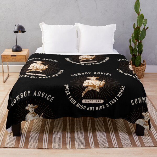 Item preview, Cowboy Advice, Speak Your Mind But Ride A Fast Horse designed and sold by SportyDogShop.