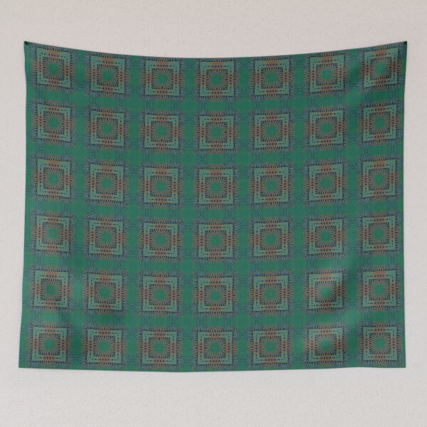 Item preview, African print Colorful orange, green, purple and blue colors.  designed and sold by NaniniDesigns.