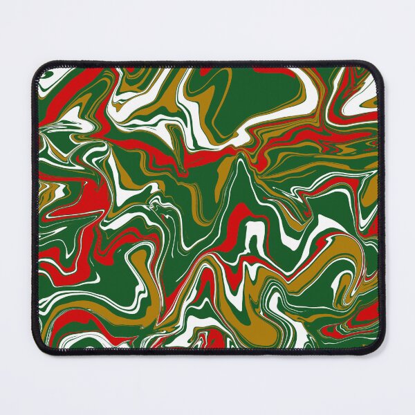 Item preview, Green, Red, White, and Gold Christmas Marble designed and sold by WildNClassyFun.