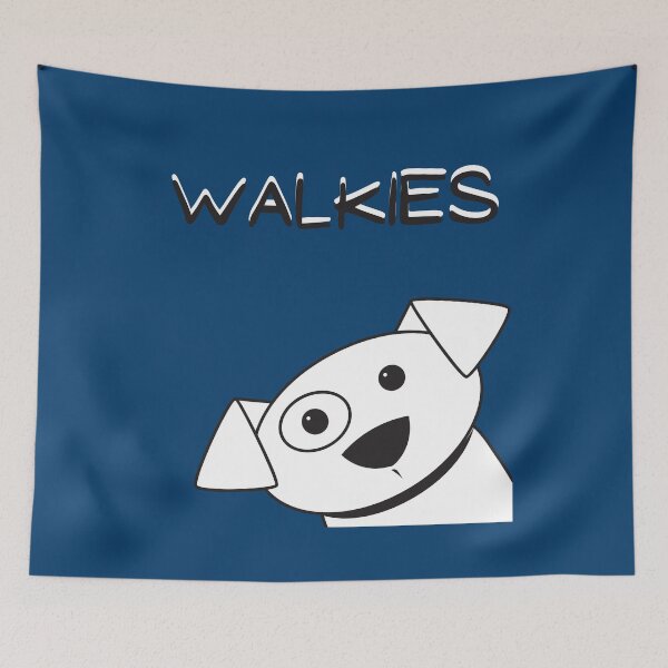 Item preview, "Walkies" A Fun Dog Lover Walking the Dog Graphic Gift  designed and sold by YogaZesty.