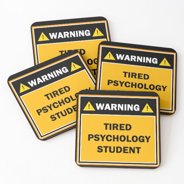 Item preview, Warning tired psychology student designed and sold by mejtstupor.