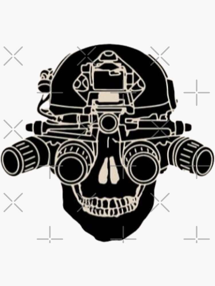 Fog Tactical Skull Sticker For Sale By Wolfy Store Redbubble